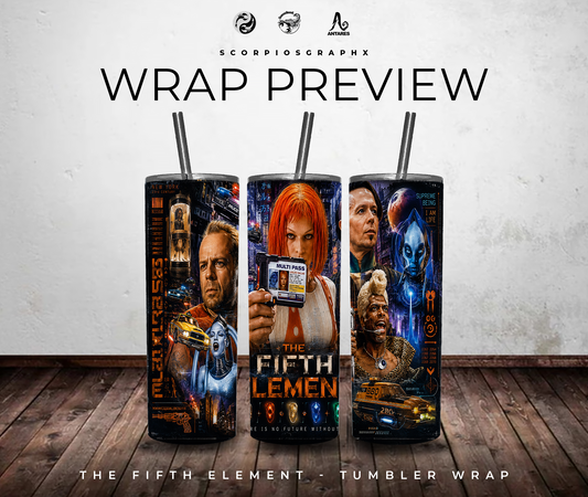 The Fifth Element 20oz Tumbler Wrap PNG