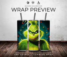 Load image into Gallery viewer, The Grinch PNG | Sublimation | Tumbler Wrap Design | Digital Download
