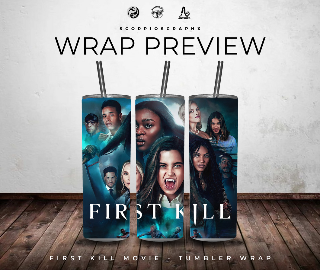 First Kill Movie PNG | Sublimation | Tumbler Wrap Design | Digital Download