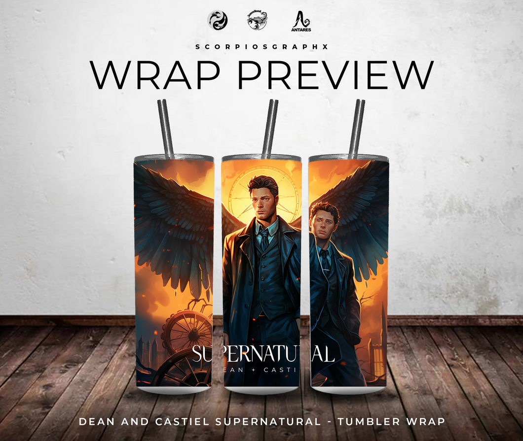 Destial - Supernatural PNG | Sublimation | Tumbler Wrap Design | Digital Download