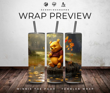 Load image into Gallery viewer, Winnie the Pooh PNG | Sublimation | Tumbler Wrap Design | Digital Download
