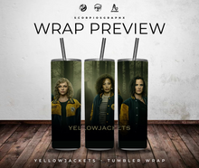 Load image into Gallery viewer, YellowJackets PNG | Sublimation | Tumbler Wrap Design | Digital Download
