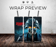 Load image into Gallery viewer, Zombie Army 4 PNG | Sublimation | Tumbler Wrap Design | Digital Download
