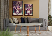 Load image into Gallery viewer, Alice and the Cat - Wall Art
