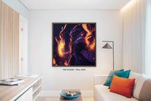 Load image into Gallery viewer, Square Fire Wizard - Wall Art
