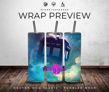 Load image into Gallery viewer, DW Tardis PNG | Sublimation | Tumbler Wrap Design | Digital Download

