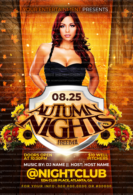 Autumn Nights Flyer Template