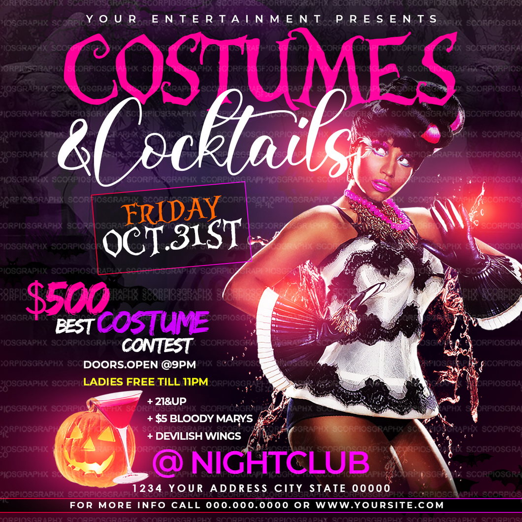 Costume Party Flyer Template