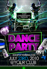 Load image into Gallery viewer, Dance Party Flyer Template
