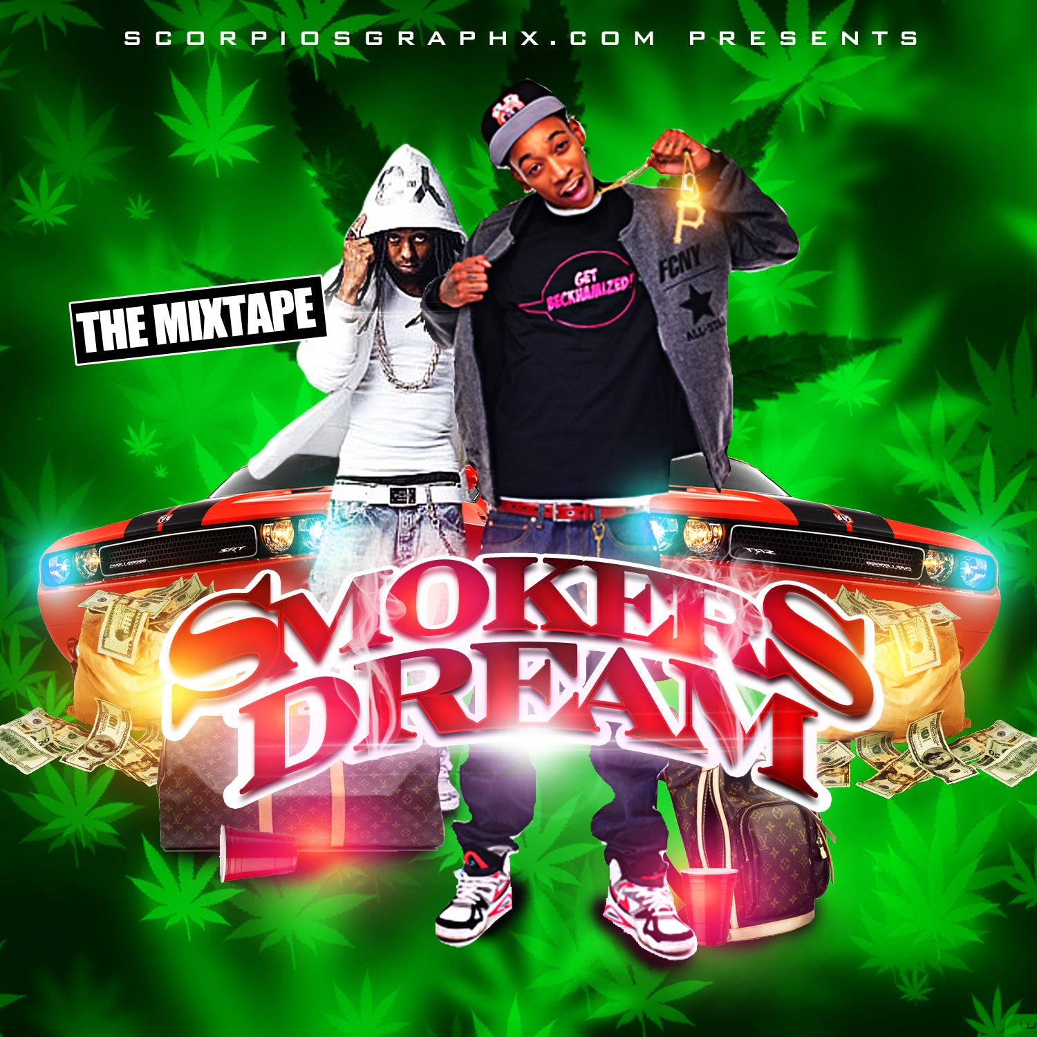 Smokers Dream Mixtape Flyer Template ScorpiosGraphx