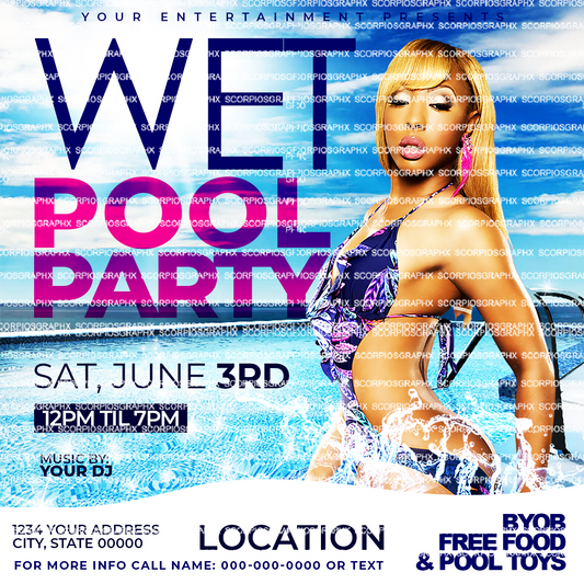 Pool Party Flyer