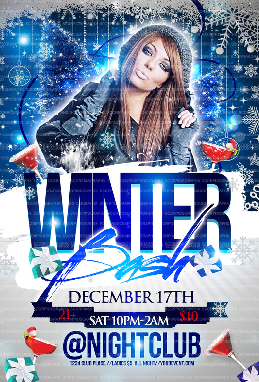 Winter Bash Flyer Template