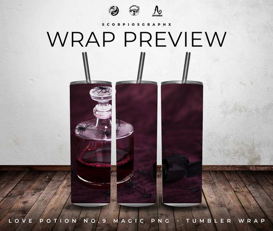 Love Potion No.9 Magic PNG | Sublimation | Tumbler Wrap Design | Digital Download