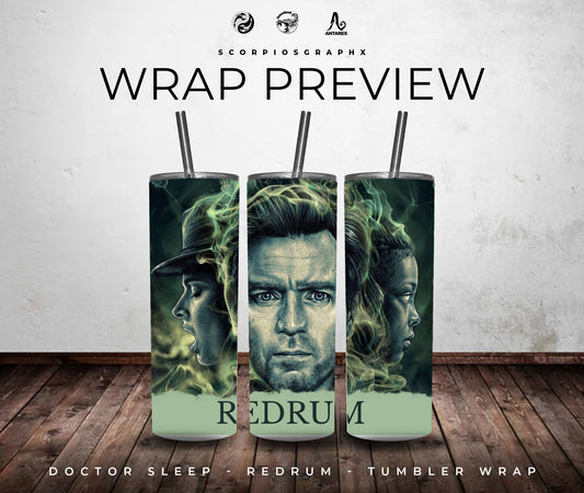 Doctor Sleep - REDRUM PNG | Sublimation | Tumbler Wrap Design | Digital Download